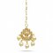Chand Tikka with Gold Plating Indian Traditional Maang Tikka Women Forehead Jewelry Studded Bridal Party Designer Wedding Forehead Hair Accessories Favor Gift for Her